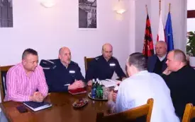 Galeria aktualności Spotkanie dotyczące bezpieczeństwa uczestnik&oacute;w mecz&oacute;w piłkarskich. 1