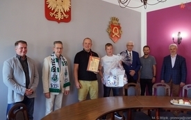 Spotkanie w Ratuszu z okazji awansu drużyny "Noteć Czarnk&oacute;w" do IV ligi 1