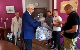 Spotkanie w Ratuszu z okazji awansu drużyny "Noteć Czarnk&oacute;w" do IV ligi 3