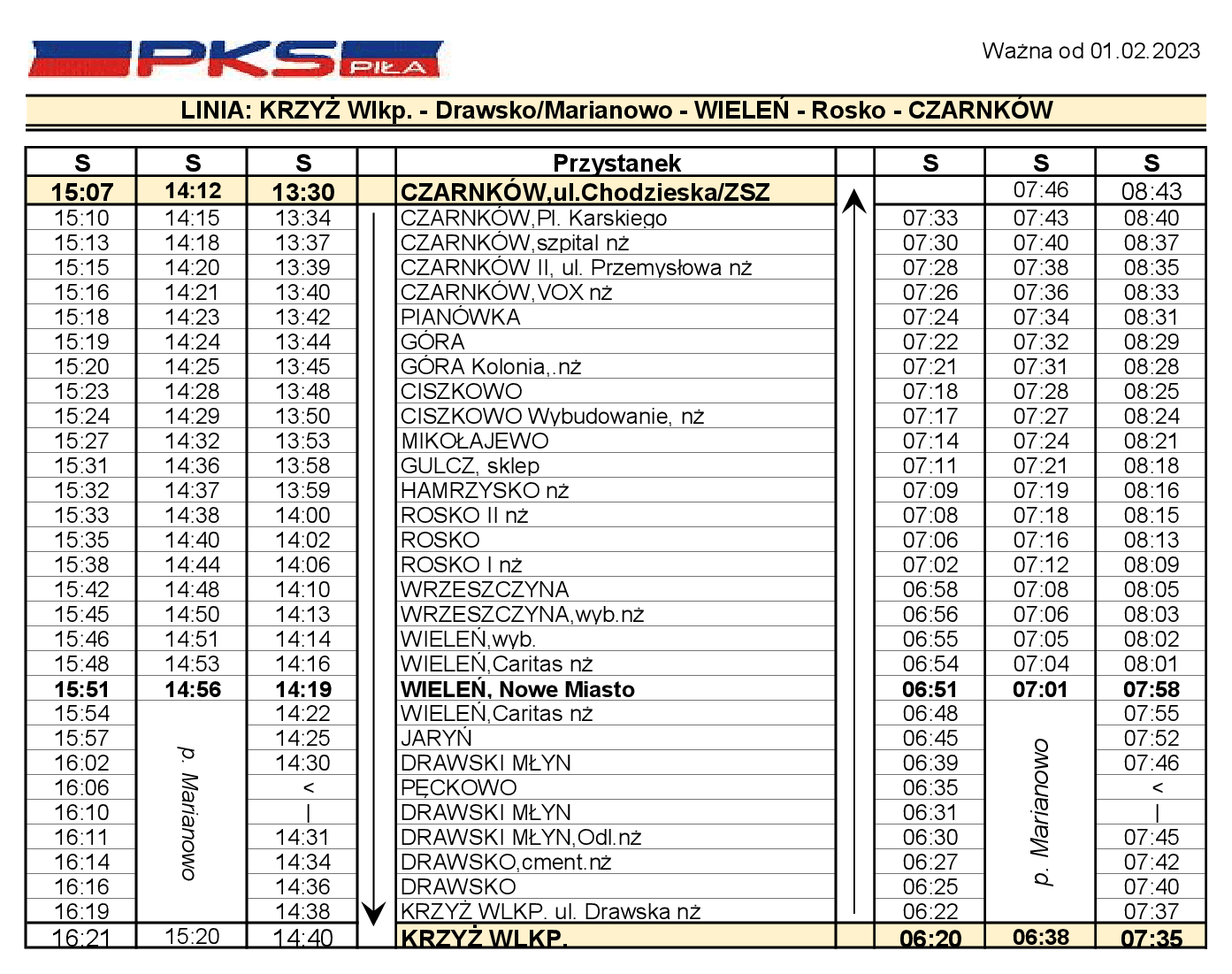 Rozkład_jazdy_kierunek_Krzyż_razem_od_01-02-2023