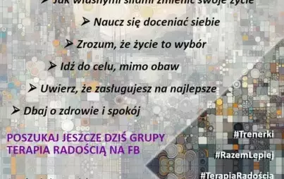 Zdjęcie do Terapia radością porozmawiajmy o szczęściu
