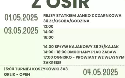 Zdjęcie do Maj&oacute;wka z OSiR Czarnk&oacute;w &ndash; aktywnie i rodzinnie!