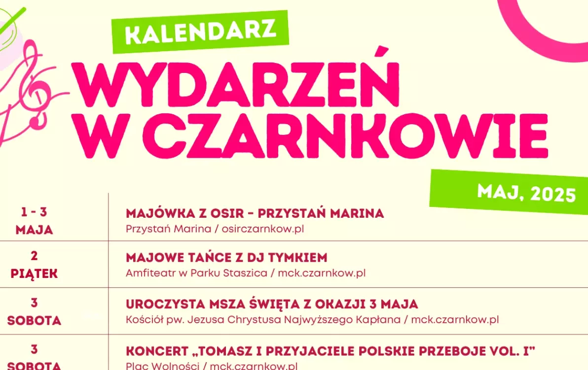 Zdjęcie do Maj w Czarnkowie &ndash; zapowiada się pięknie!