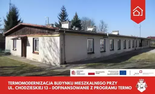 Zdjęcie do Termomodernizacja budynku mieszkalnego przy ul. Chodzieskiej 13  w Czarnkowie &ndash; dofinansowanie z programu TERMO