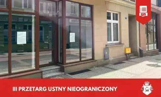 Zdjęcie do Odwołanie przetargu - lokal użytkowy 