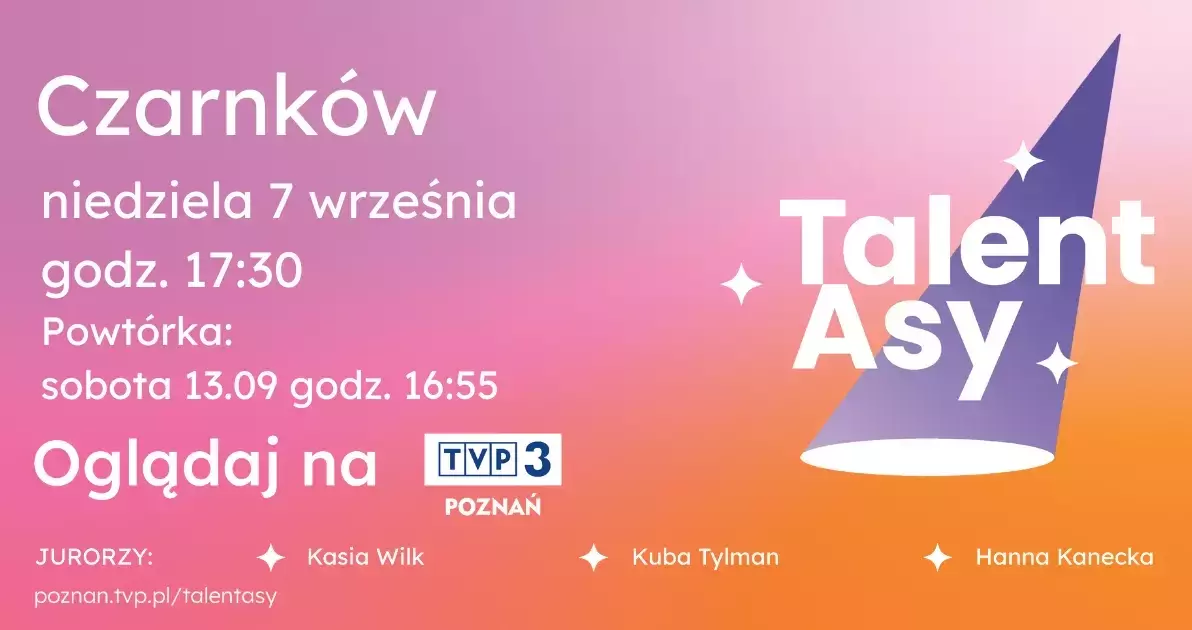 Zdjęcie do W niedzielę, 07 września występy TalentAs&oacute;w z Czarkowa! Nie przegapcie tego!