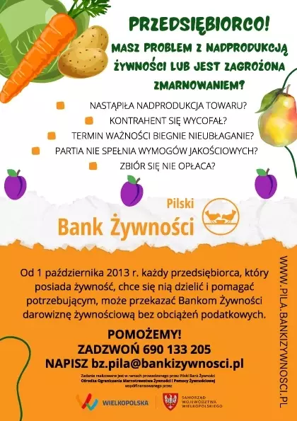 Zdjęcie do Nie pozw&oacute;l, by żywność się zmarnowała &ndash; przekaż ją do Banku Żywności