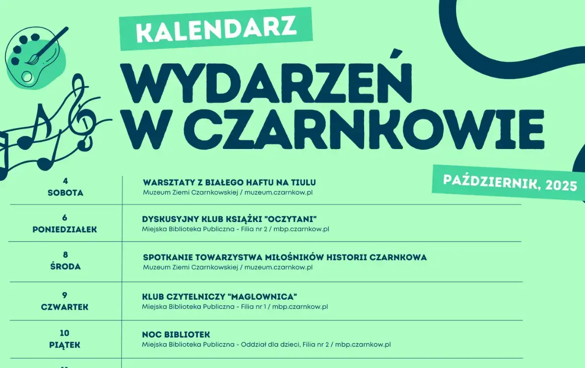 Zdjęcie do Kalendarz wydarzeń &ndash; październik 2025