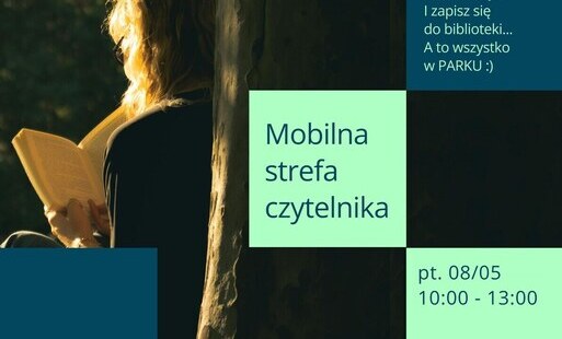 Kobieta czytająca książkę.
