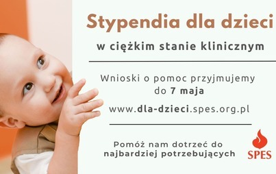 Zdjęcie do Stypendia dla dzieci w ciężkim stanie klinicznym - nab&oacute;r wniosk&oacute;w 2023