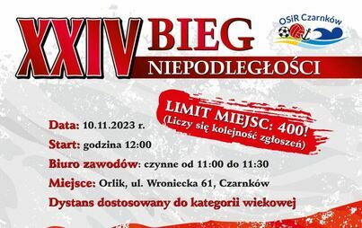 Zdjęcie do XXIV BIEG NIEPODLEGŁOŚCI