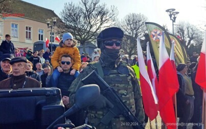 PRZYSIĘGA WOJSKOWA na Placu Wolności w Czarnkowie - 24.02.2024. - foto i video relacja