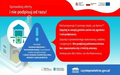 Zdjęcie do Ostrzeżenie dla wnioskodawc&oacute;w i beneficjent&oacute;w programu &bdquo;Czyste Powietrze&rdquo;