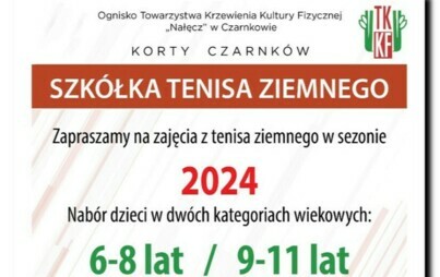 Zdjęcie do Nab&oacute;r dzieci do szk&oacute;łki tenisa ziemnego w Czarnkowie