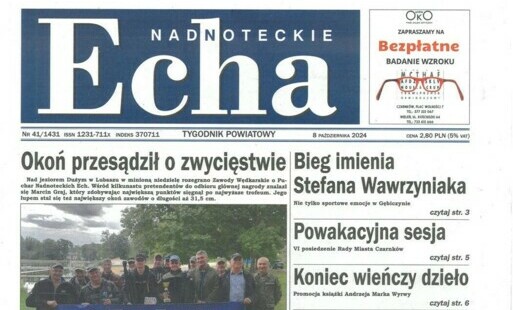 Zdjęcie do Nowy numer tygodnika &quot;Nadnoteckie Echa&quot; jest już dostępny w sprzedaży, jak zwykle od wtorku !