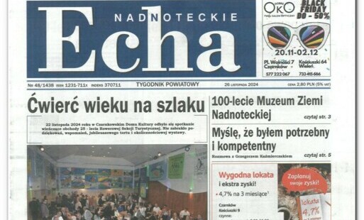 Zdjęcie do Nowy numer tygodnika "Nadnoteckie Echa" już w sprzedaży !