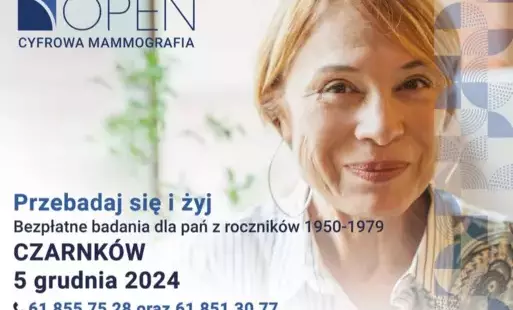 Zdjęcie do Bezpłatne badania mammograficzne