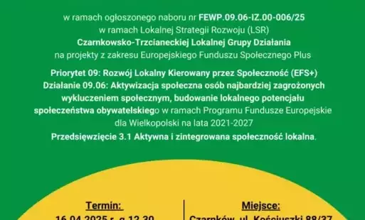Zdjęcie do Nab&oacute;r wniosk&oacute;w nr FEWP.09.06-IZ.00-006/25 w ramach Lokalnej Strategii Rozwoju Czarnkowsko-Trzcianeckiej LGD
