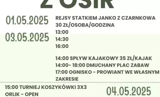Zdjęcie do Maj&oacute;wka z OSiR Czarnk&oacute;w &ndash; aktywnie i rodzinnie!