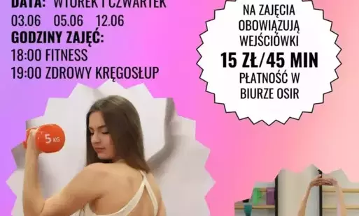 Zdjęcie do Letnie zajęcia fitness z OSiR Czarnk&oacute;w