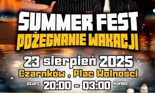 Zdjęcie do SUMMER FEST &ndash; Pożegnanie wakacji w Czarnkowie
