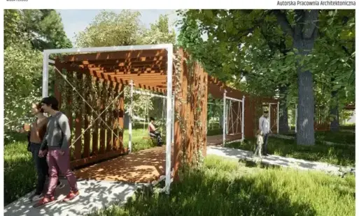 Zdjęcie do Powstanie nowa pergola w Parku im. Stanisława Staszica w Czarnkowie