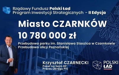 Zdjęcie do KOLEJNE ŚRODKI FINANSOWE DLA MIASTA CZARNK&Oacute;W
