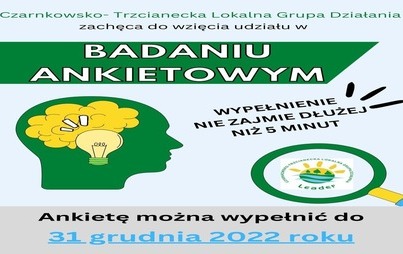 Zdjęcie do ANKIETA OCENIAJĄCA FUNKCJONOWANIE CZ-T LGD ORAZ REALIZACJI LSR W LATACH 2014 &ndash; 2020 (2022 r.) 