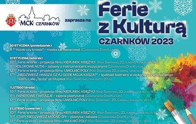 Zdjęcie do Ferie z kulturą 2023 - zapowiedź