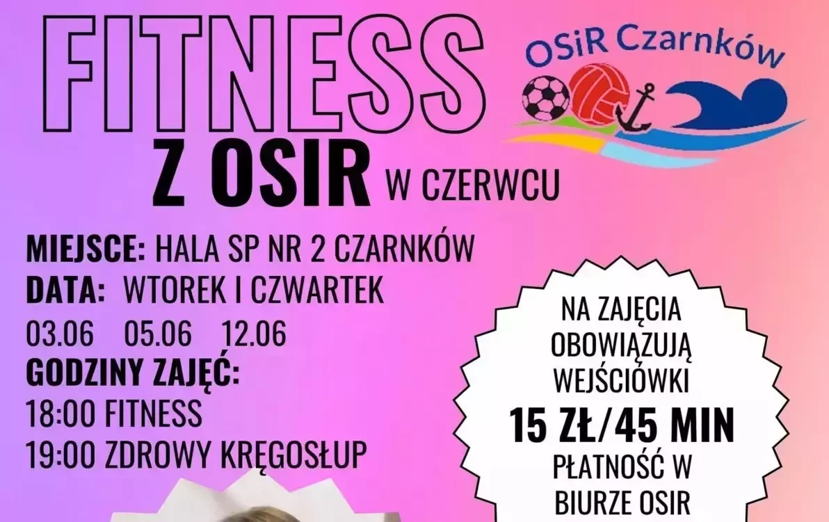Zdjęcie do Letnie zajęcia fitness z OSiR Czarnk&oacute;w
