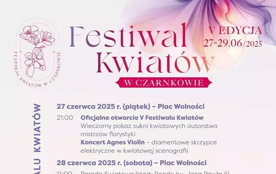 Zdjęcie do Festiwal Kwiat&oacute;w w Czarnkowie &ndash; V edycja już niebawem!