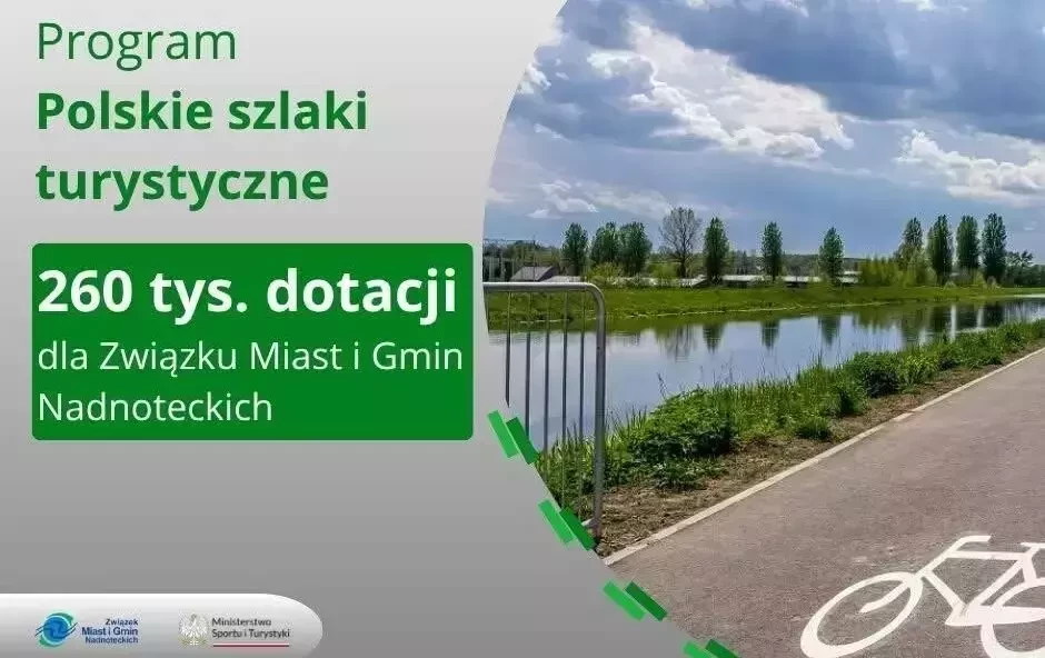 Zdjęcie do Nadnotecka Cyklostrada &ndash; 260 tys. zł dofinansowania dla Związku Miast i Gmin Nadnoteckich