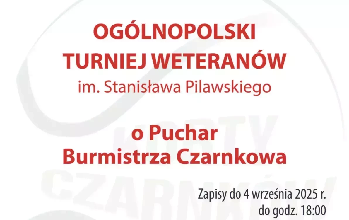 Zdjęcie do Og&oacute;lnopolski Turniej Weteran&oacute;w im. Stanisława Pilawskiego o Puchar Burmistrza Czarnkowa