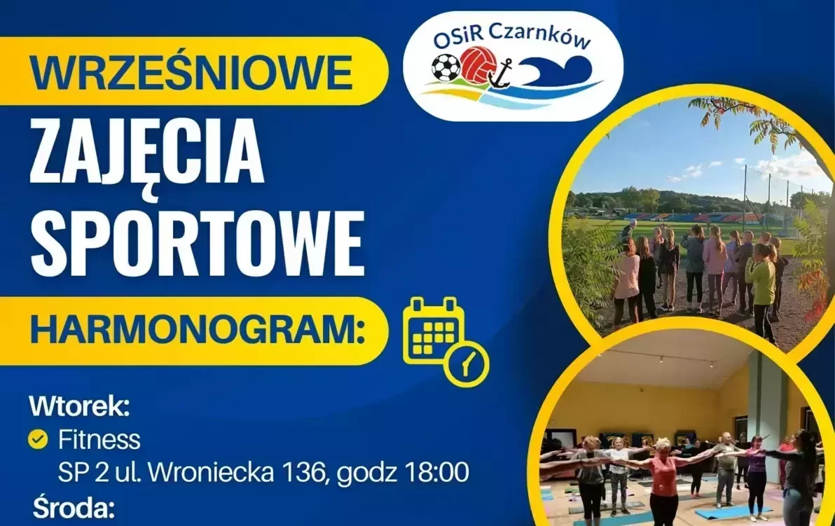 Zdjęcie do Wrześniowe zajęcia sportowe z OSiR Czarnk&oacute;w