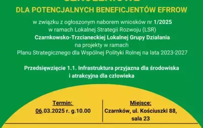 Zdjęcie do Czarnkowsko - Trzcianecka Lokalna Grupa Działania zaprasza na spotkanie