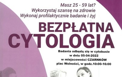 Zdjęcie do Bezpłatna cytologia